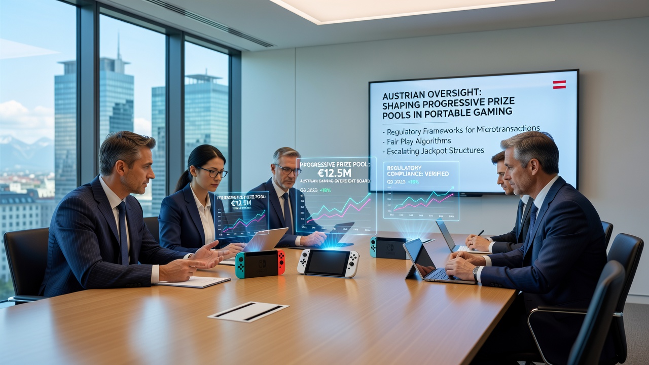 Mobile slot interfaces displaying regulated progressive jackpots under Austrian guidelines